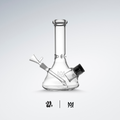 Bong MJ Arsenal Cache en vidrio de borosilicato con tarro hermético integrado