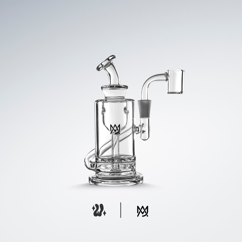Mini Dab Rig MJ Arsenal Ursa en borosilicato y cuarzo con conexión de 10 mm