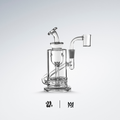 Mini Dab Rig MJ Arsenal Ursa en borosilicato y cuarzo con conexión de 10 mm