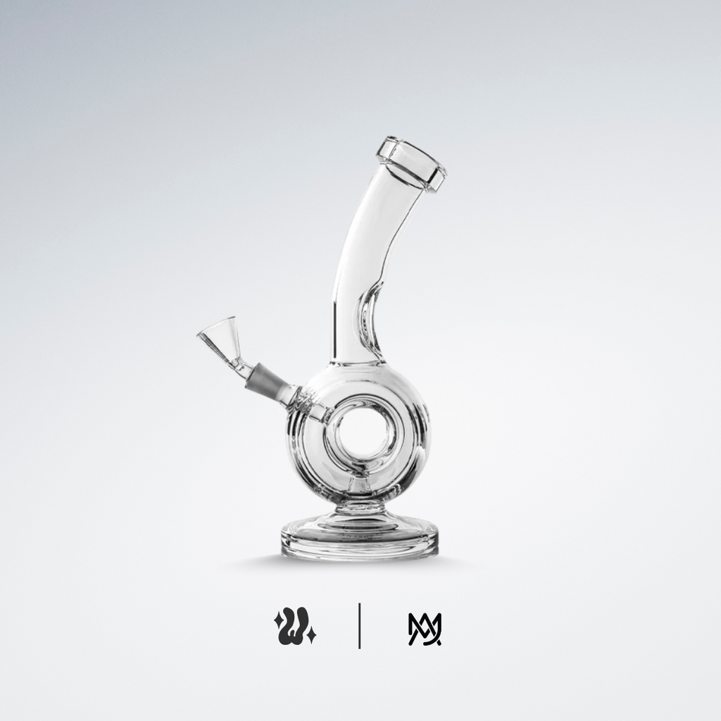 Bong MJ Arsenal Saturn en vidrio de borosilicato con diseño de planeta