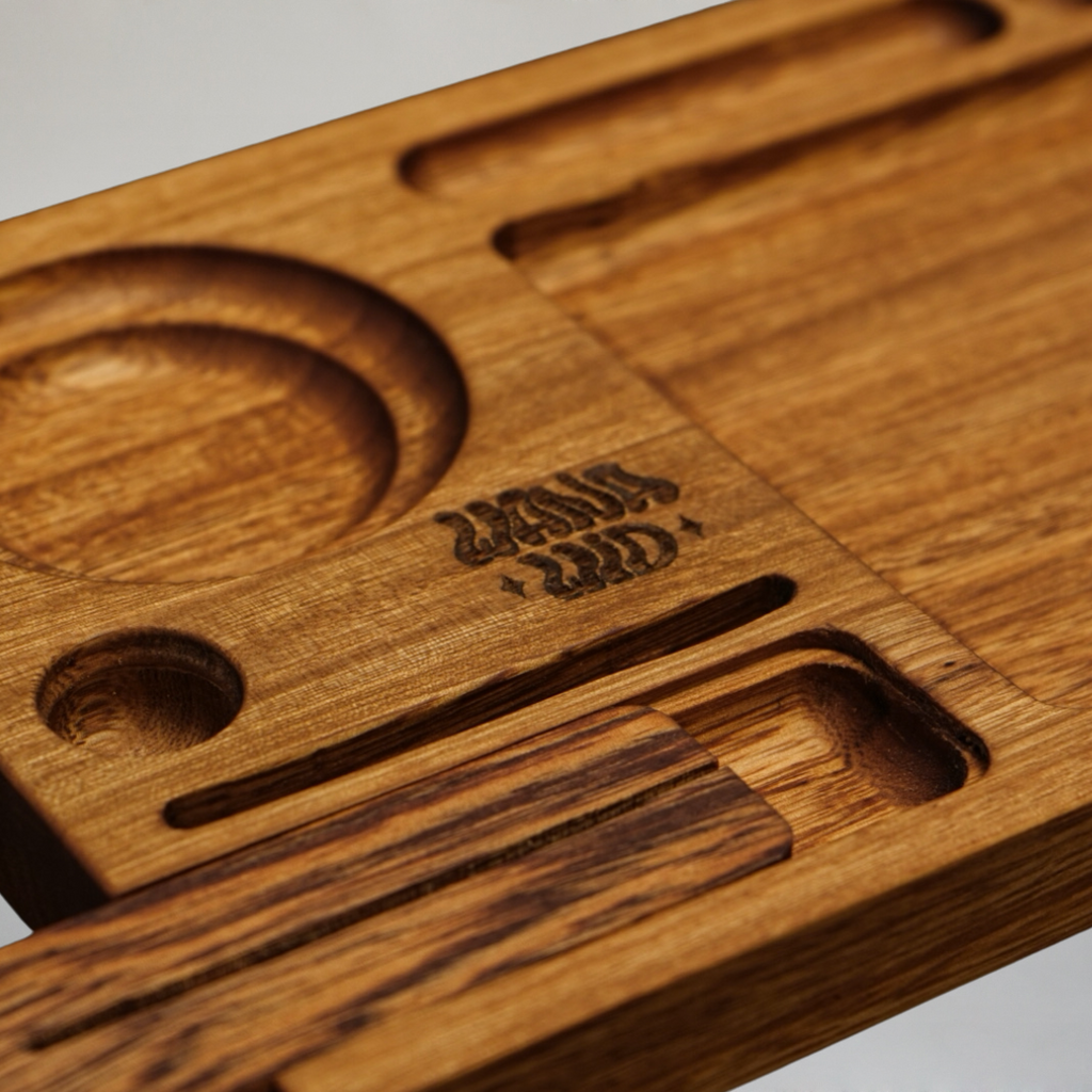Bandeja de Madera Wanawid, pieza de fabricación colombiana
