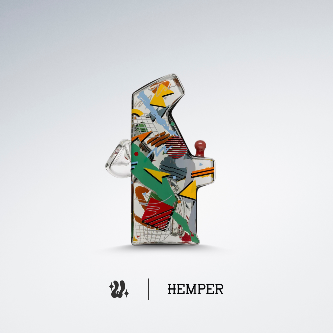 Bong Hemper Retro Gaming con percolador integrado y base estable