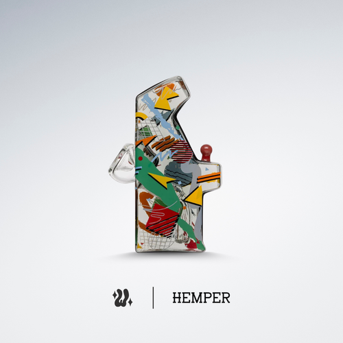 Bong Hemper Retro Gaming con percolador integrado y base estable