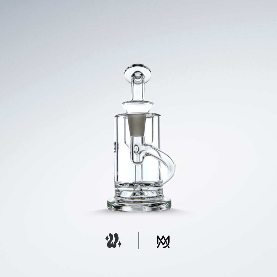 Mini Dab Rig Ursa con percolador de disco conectado a la base e incycler