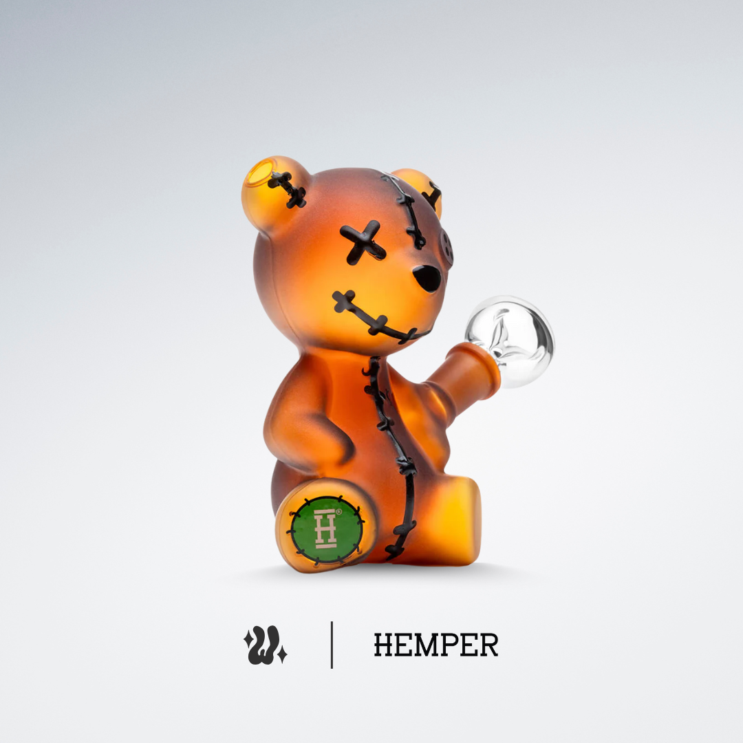 Bong Hemper Teddy Bear con cámara de agua de gran volumen