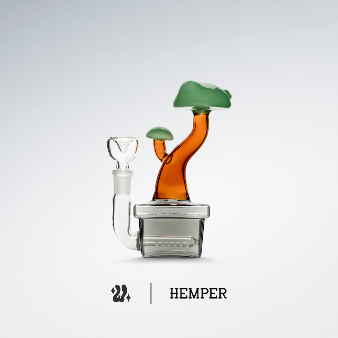 Bong Hemper Bonsai en vidrio de borosilicato de 5 mm con árbol zen esculpido