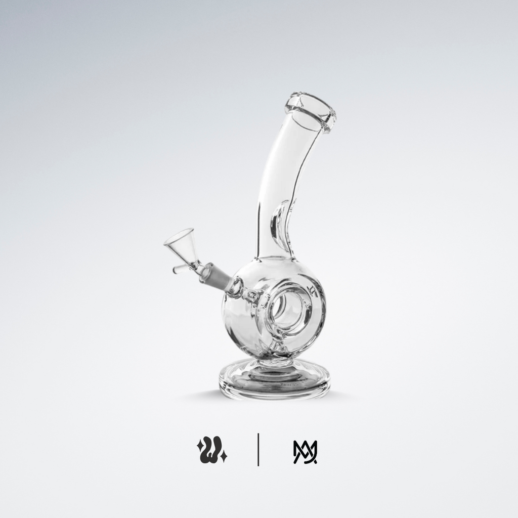Bong MJ Arsenal Saturn con percolador flotante y esfera de reciclado