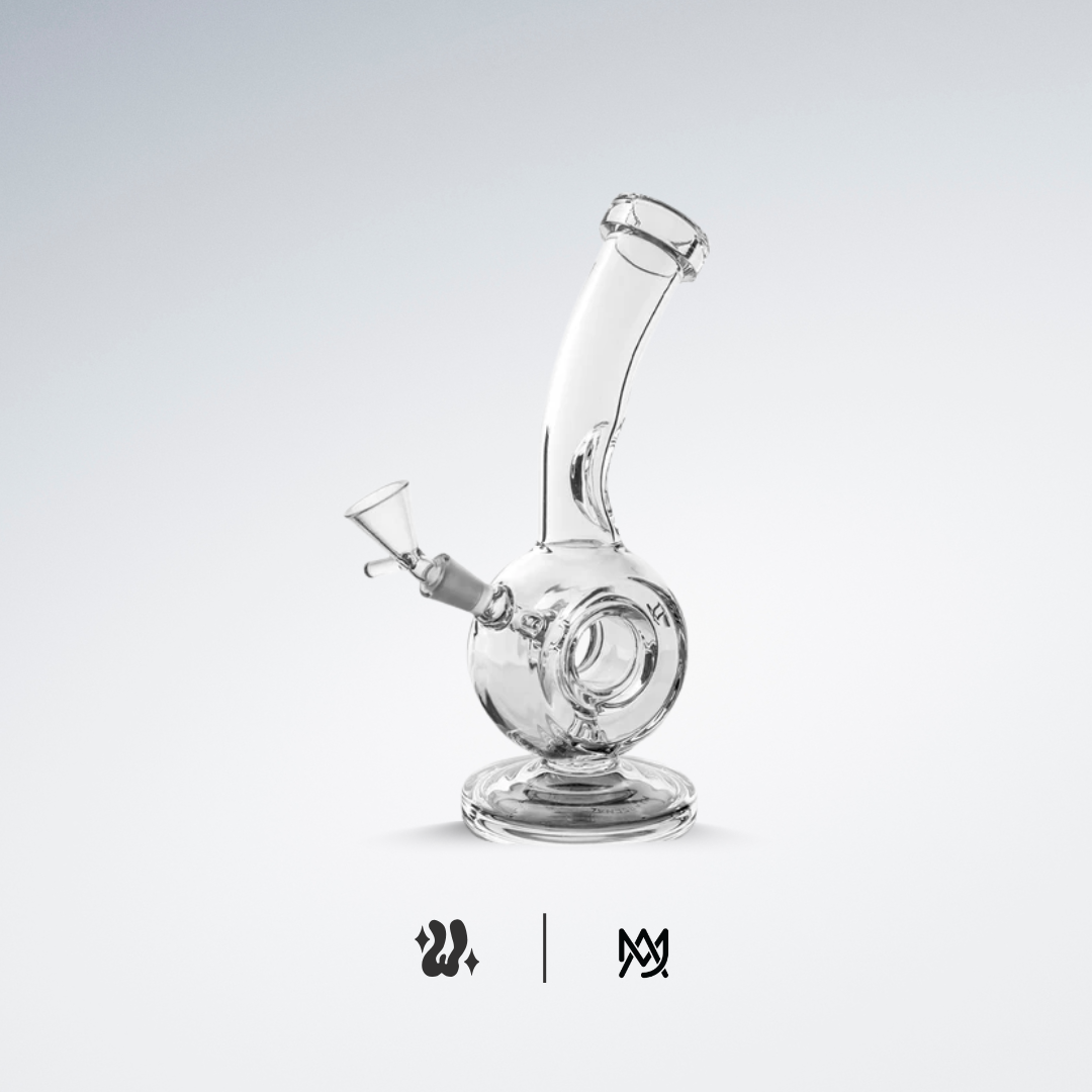 Bong MJ Arsenal Saturn con percolador flotante y esfera de reciclado