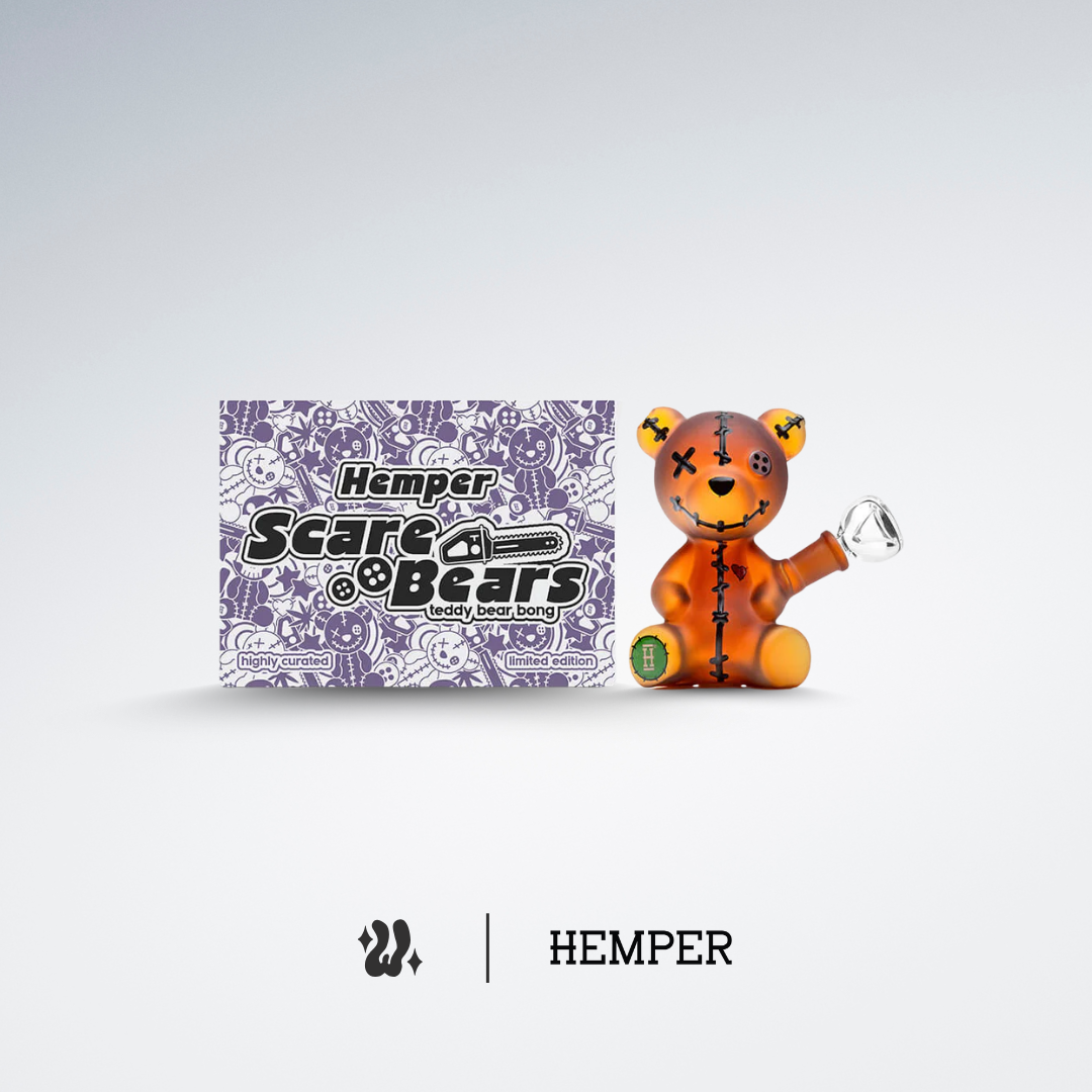 Bong Hemper Teddy Bear, pieza de colección esculpida