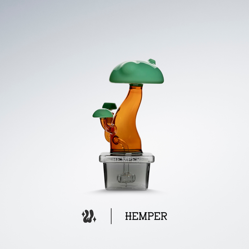 Bong Hemper Bonsai con percolador en línea integrado en las raíces del árbol