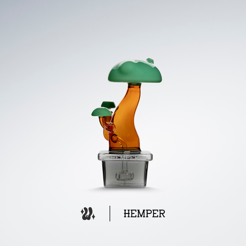 Bong Hemper Bonsai con percolador en línea integrado en las raíces del árbol