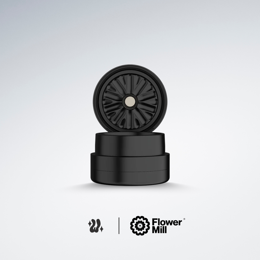 Grinder Flower Mill Mini 2.0, desmenuza por fricción en lugar de cortar