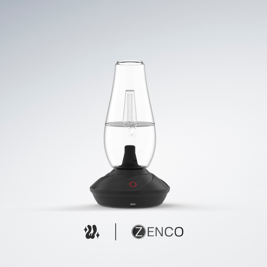 Zenco Flow con copa de vidrio soplado compatible con filtración por agua