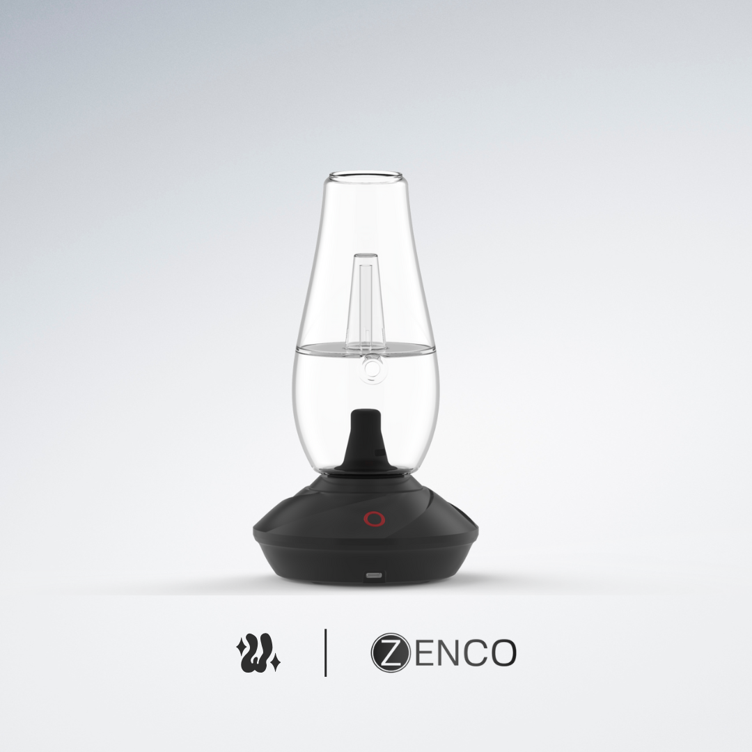 Zenco Flow con copa de vidrio soplado compatible con filtración por agua