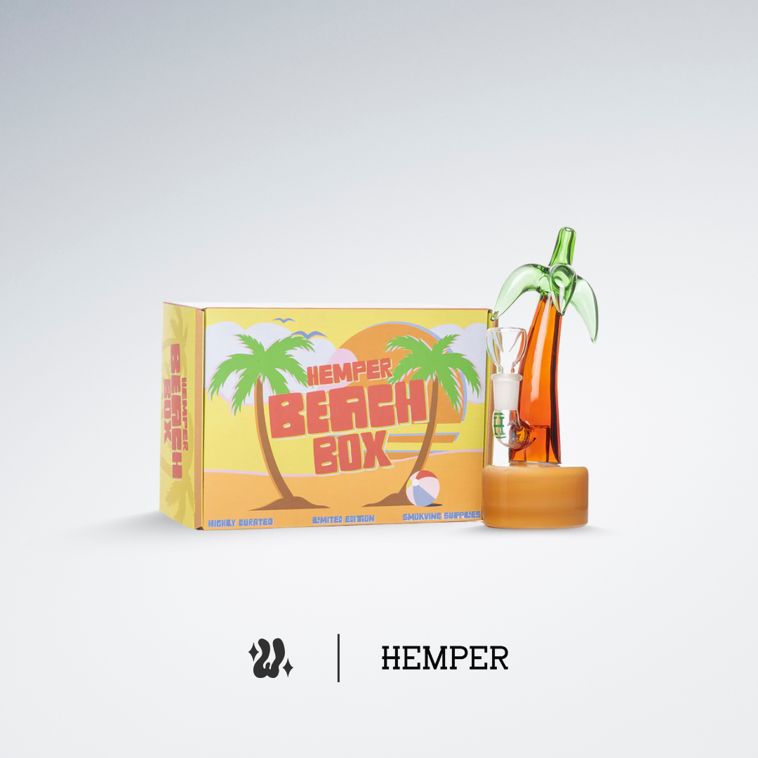 Bong Hemper Tropical Palm, pieza de colección tropical