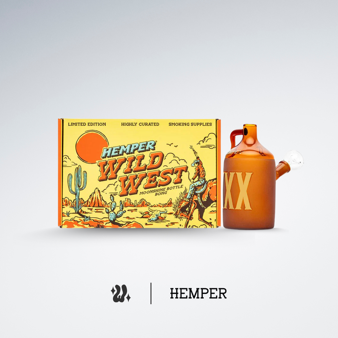 Bong Hemper Estilo Western de 14,5 cm con downstem difusor y bowl de 14 mm